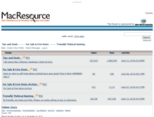 Tablet Screenshot of forums.macresource.com